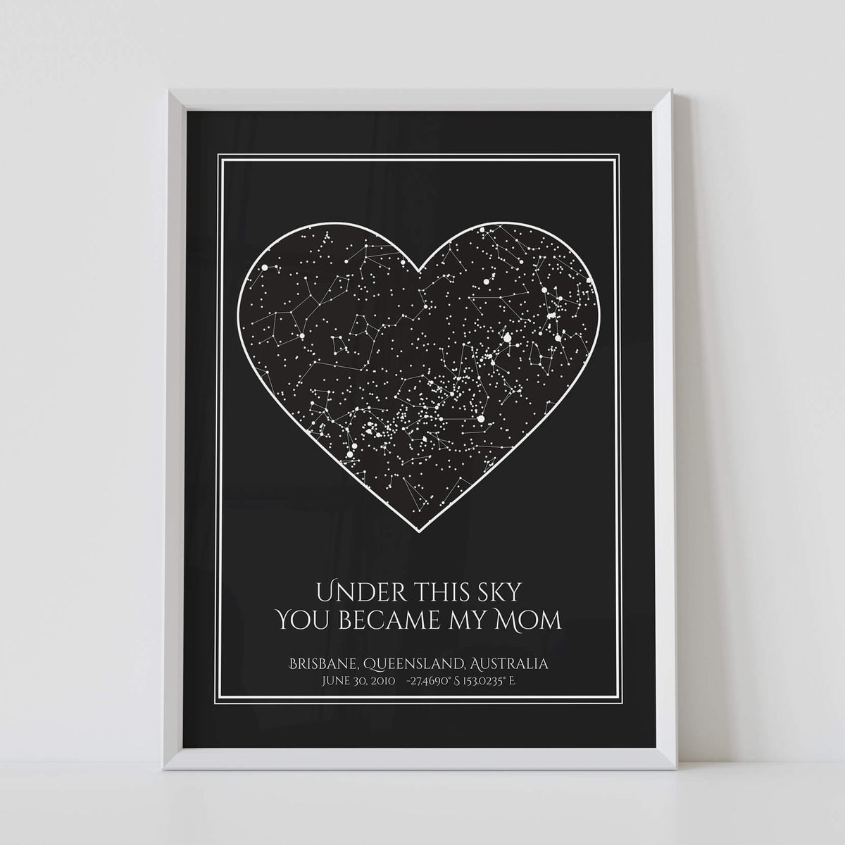 Custom Mother's Day Constellation Map #2