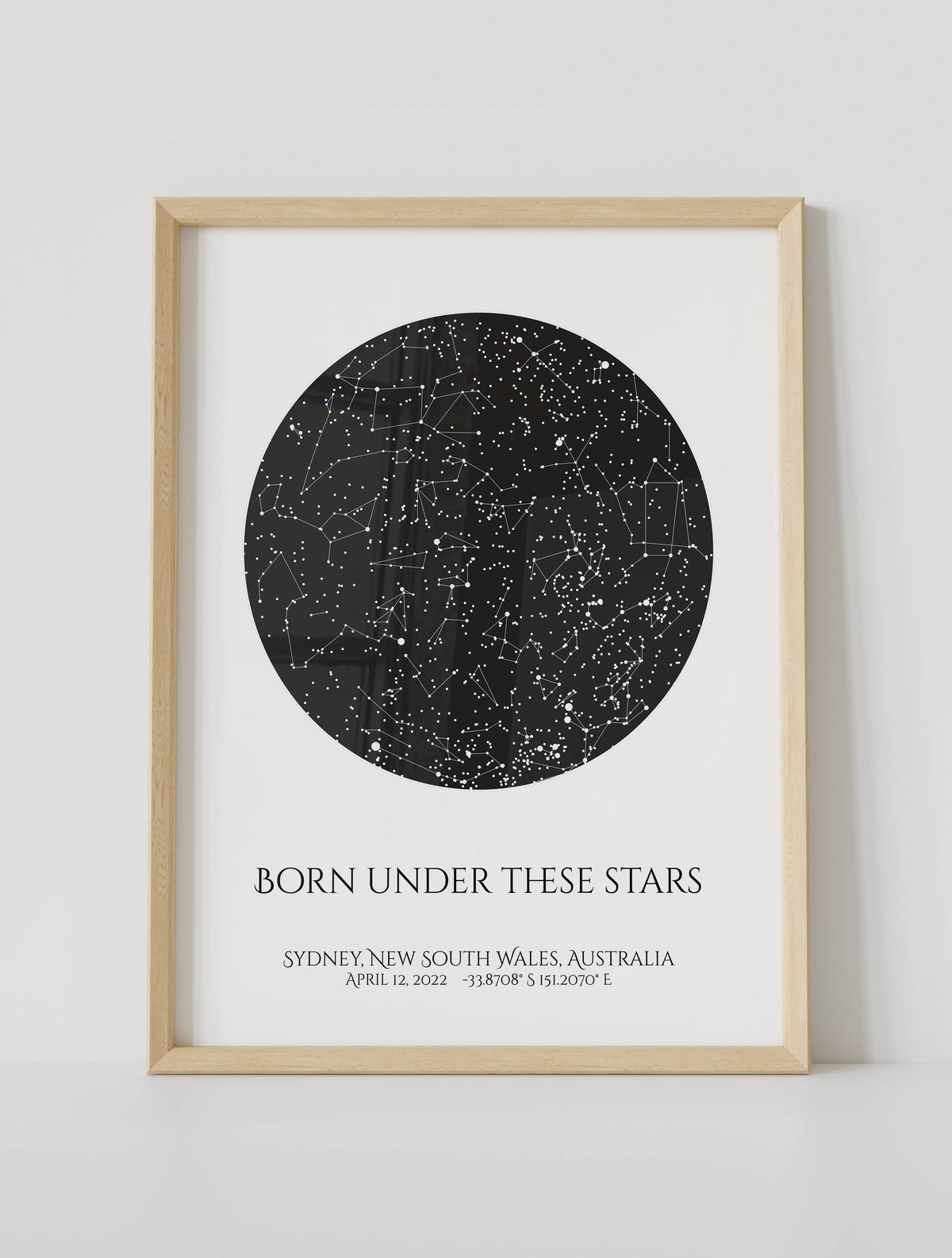 Custom Star Map Poster by Artmementos