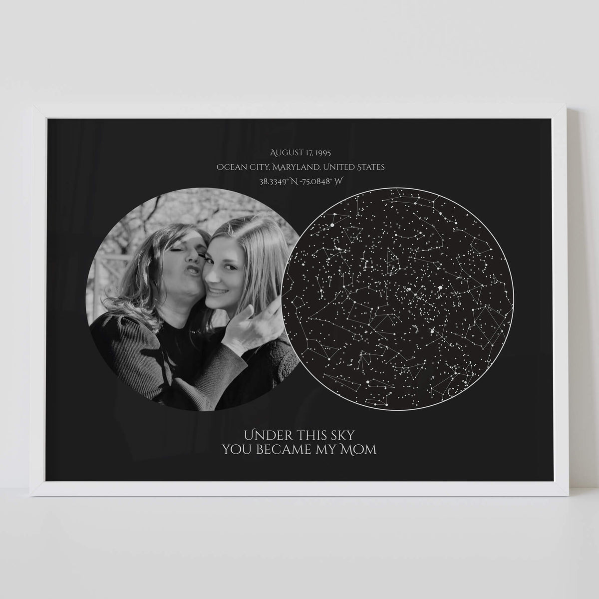 Custom Mother's Day Star Map With Photo #13