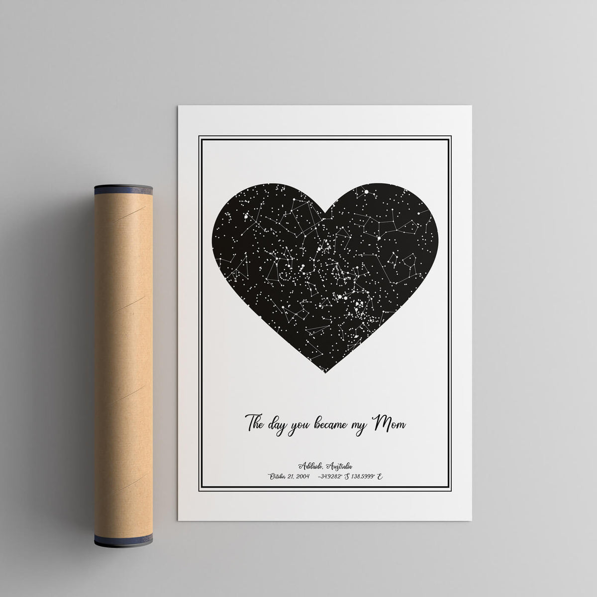 Customizable Mother's Day Night Sky Map #3