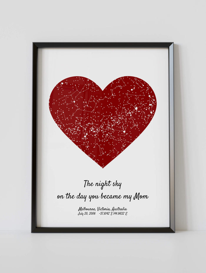 Custom Mother's Day Night Sky Star Map #15