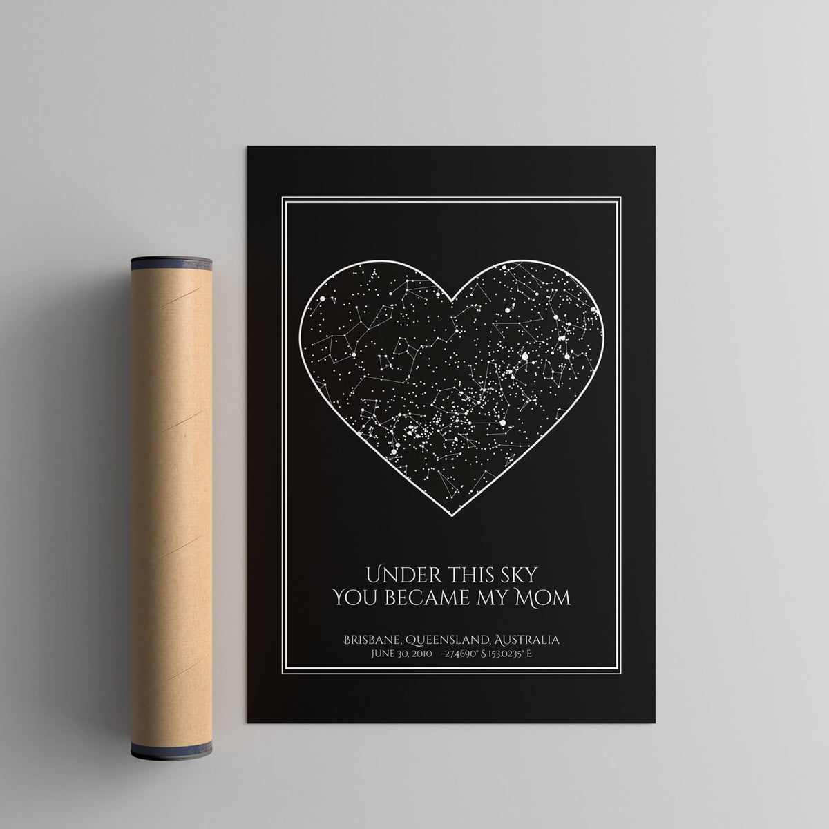 Custom Mother's Day Constellation Map #2