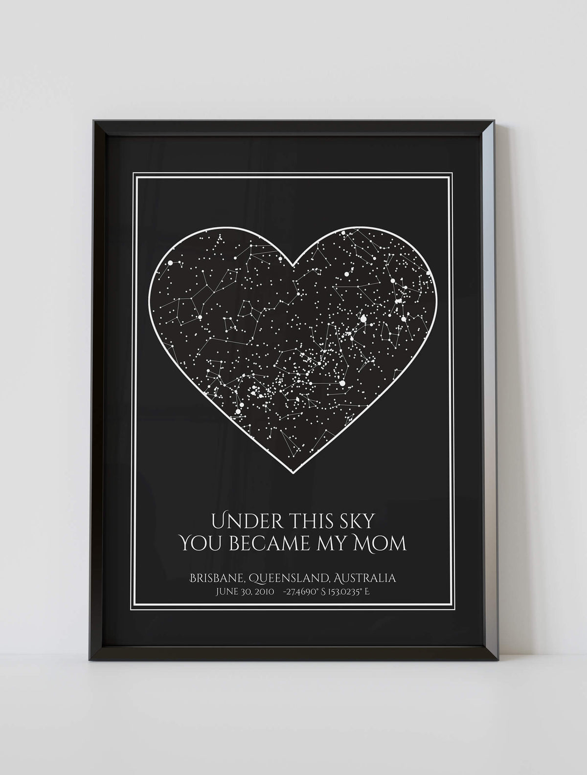 Custom Mother's Day Constellation Map #2
