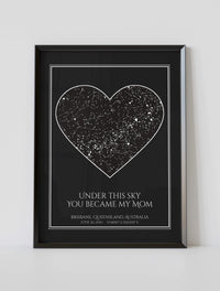 Custom Mother's Day Constellation Map #2