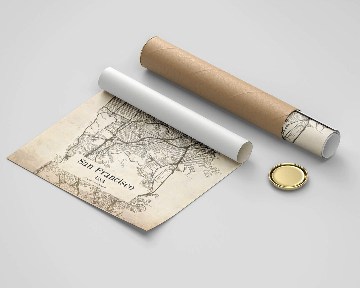 High Quality Street Map Print by Artmementos