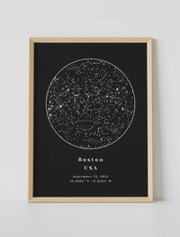 Night Sky Map by Date and Location
