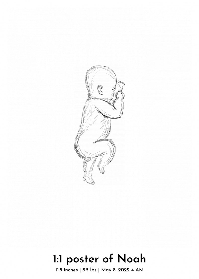 Baby Art 1:1 Scale Sketch
