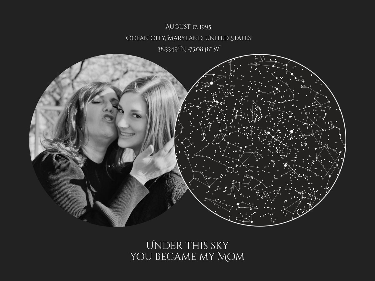 Custom Mother's Day Star Map With Photo #13