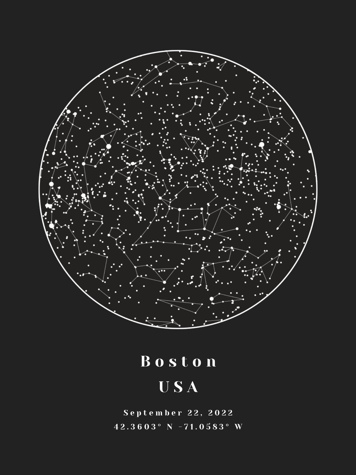 Night Sky Map by Date and Location