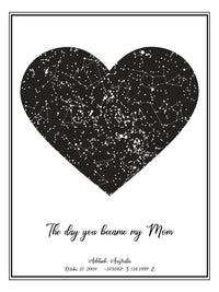 Customizable Mother's Day Night Sky Map #3