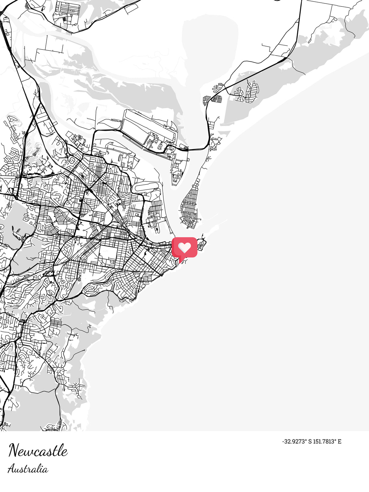 Location map of nexcastle