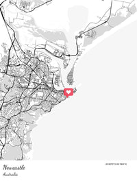 Location map of nexcastle