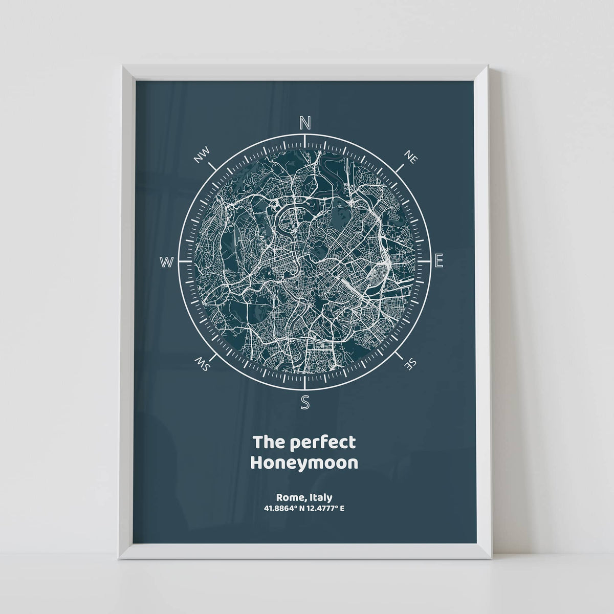 The perfect honeymoon custom streetmap by artmementos