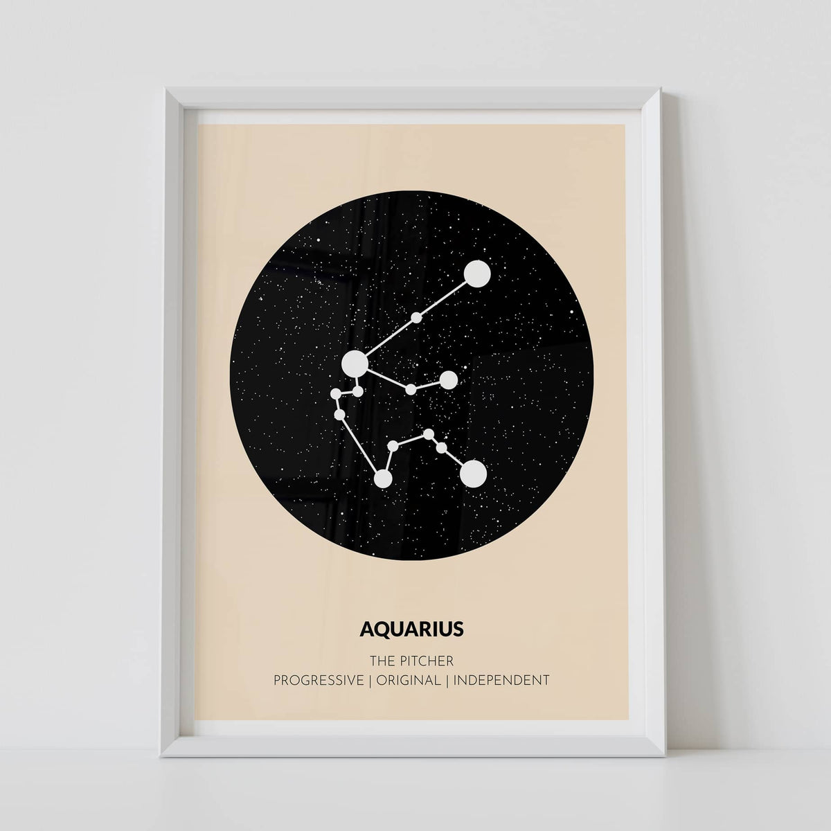 Custom zodiac poster framed by artmementos