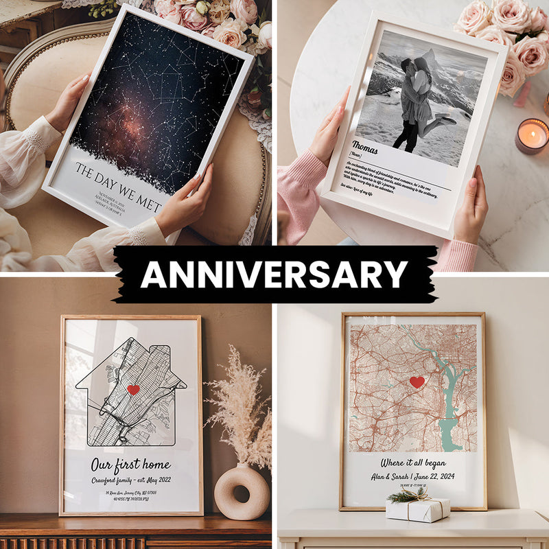Personalized Anniversary Gifts That Tell Your Love Story