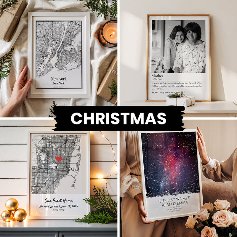 Custom Christmas Gifts 2025 – Personalized Posters That Capture Meaning