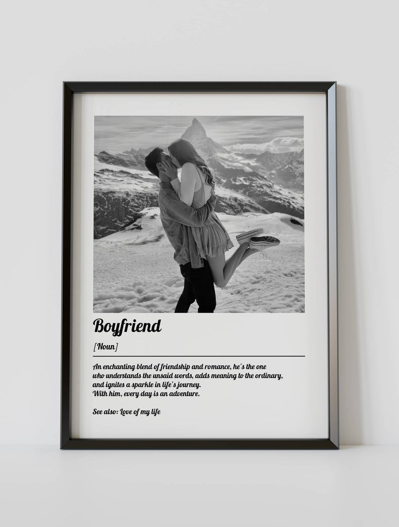 custom definition poster with photo - new product by artmementos