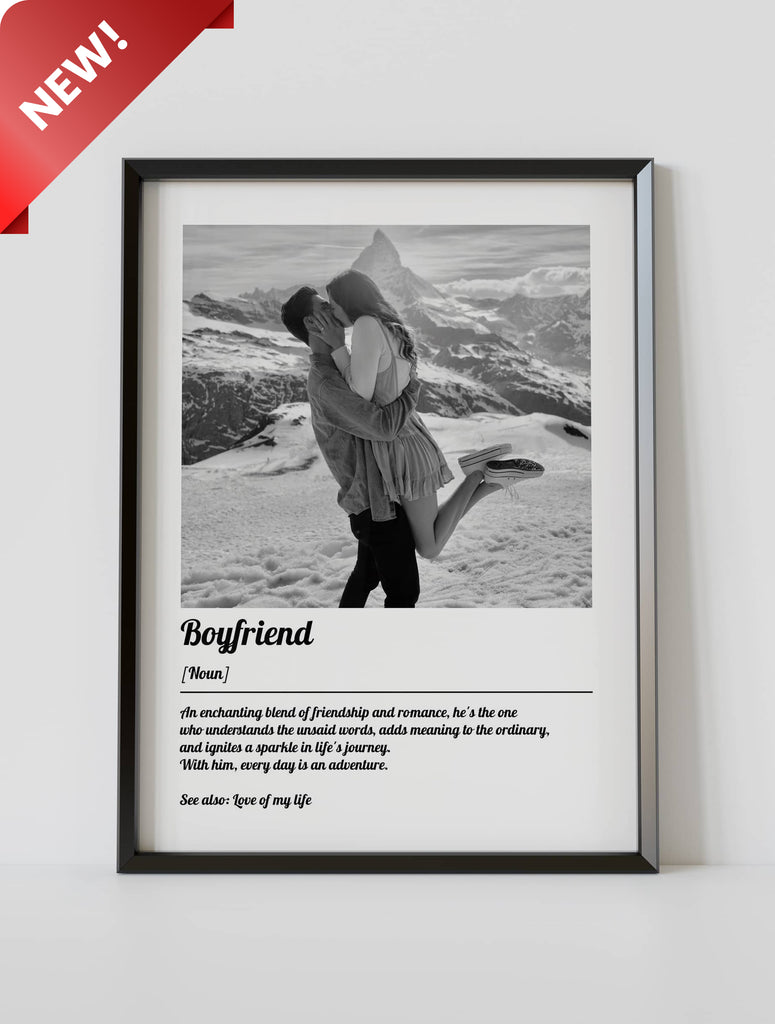 custom definition poster with photo - new product by artmementos