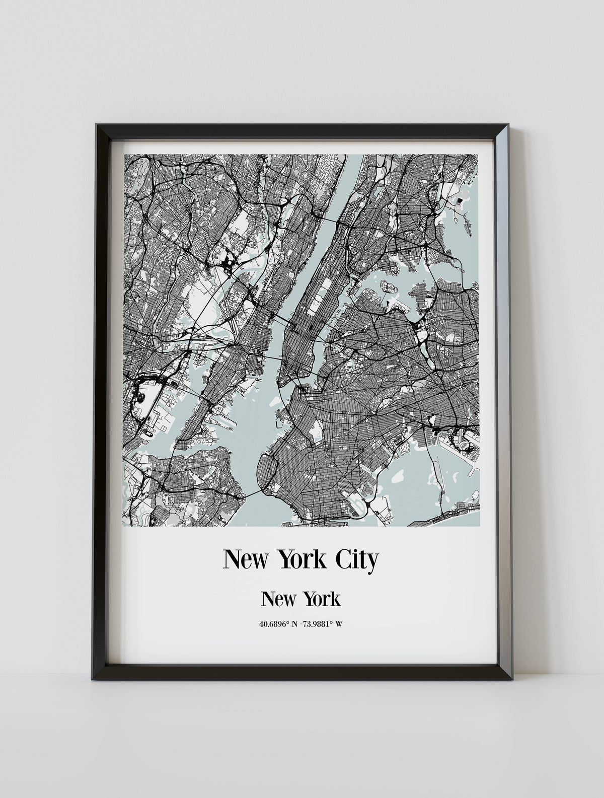 New York Map Poster