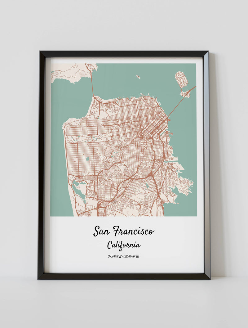 San Francisco Map Poster