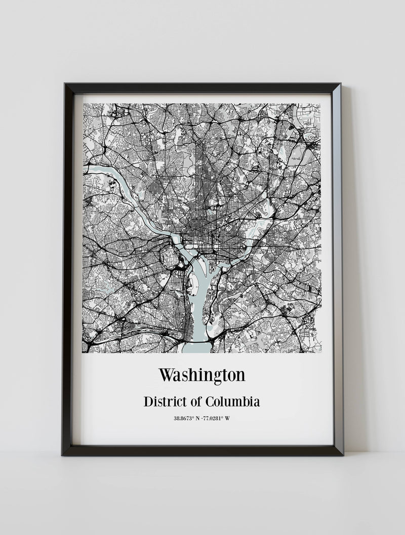 Washington D.C. Map Poster