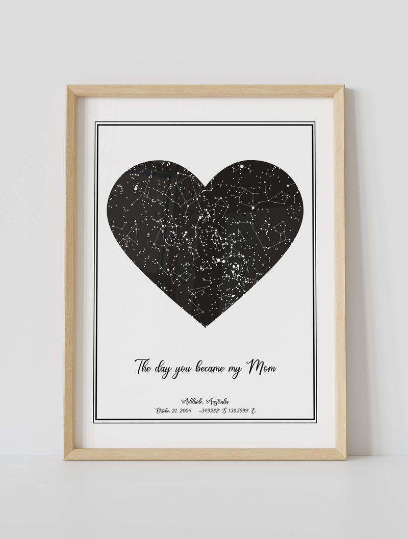 Customizable Mother's Day Night Sky Map #3