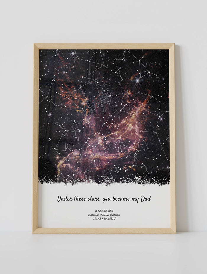 Custom Father's Day Star Map