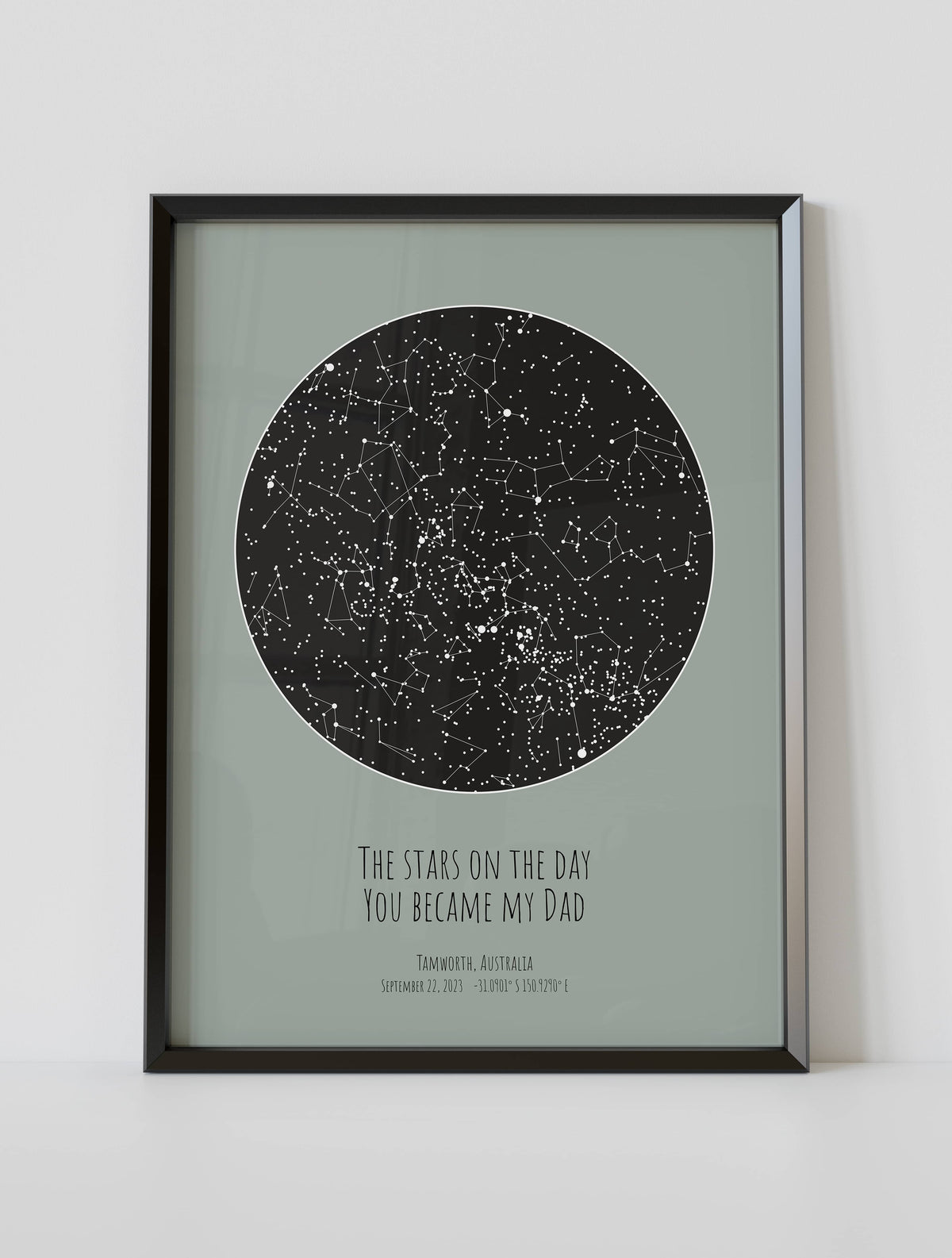 Personalized Father's Day Night Sky Poster