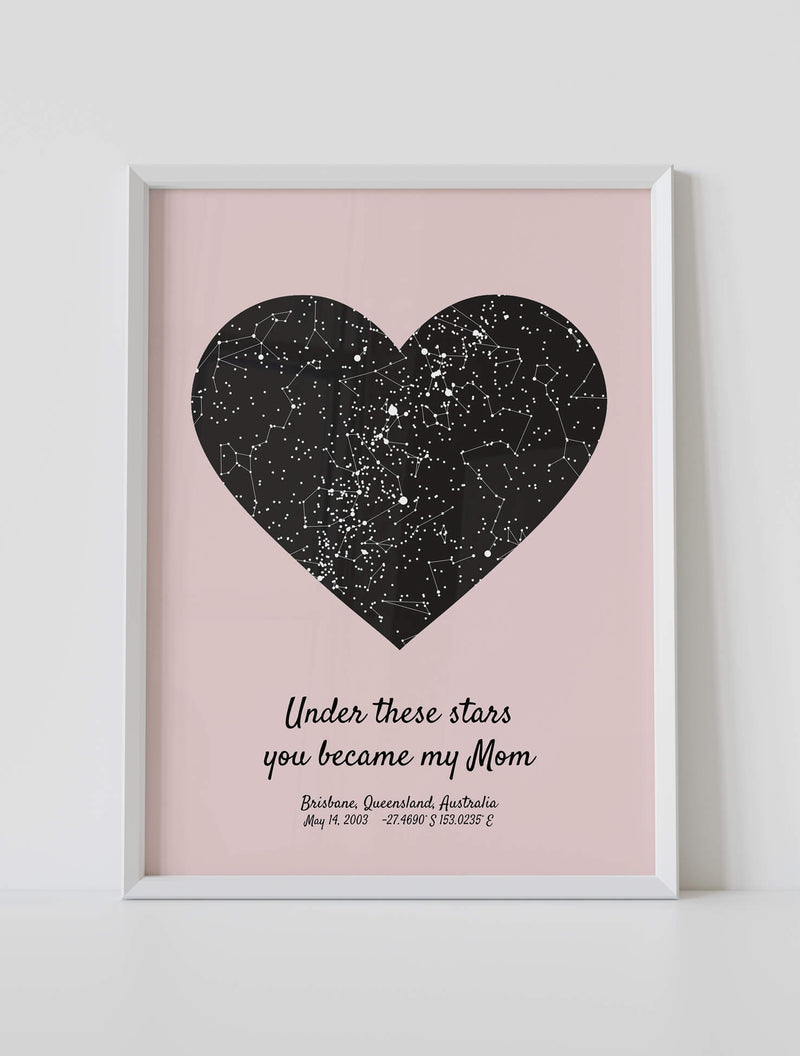 Customizable Mother's Day Star Map #7