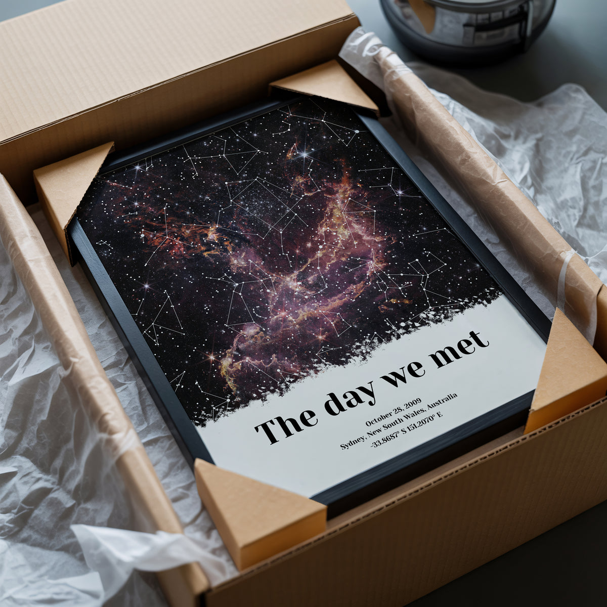 The Day We Met Custom Star Map