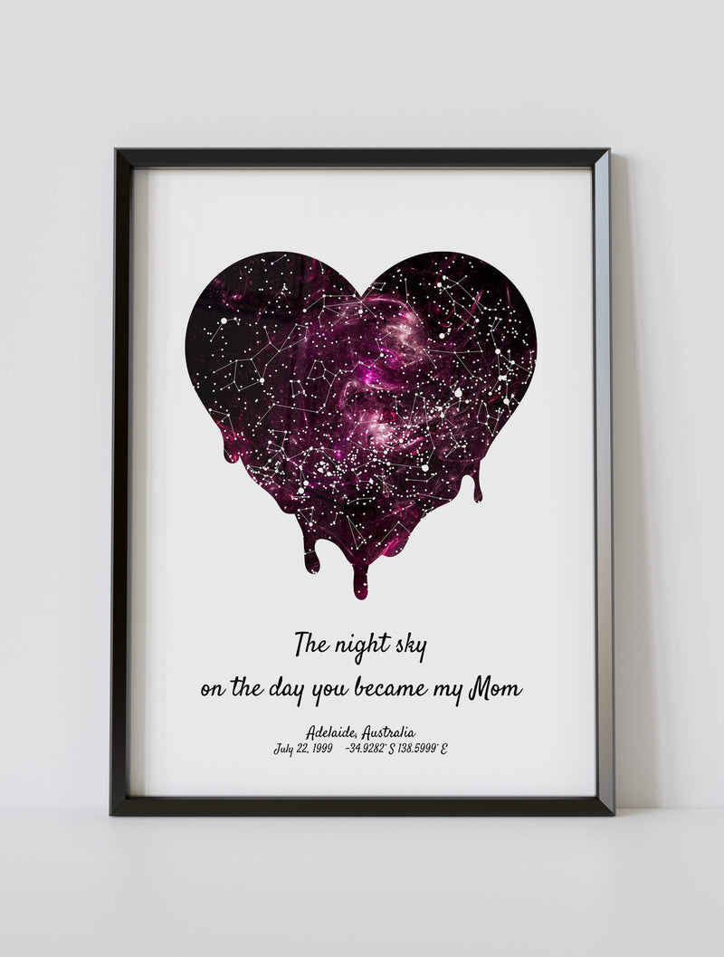 Custom Mother's Day Night Sky Star Map #5