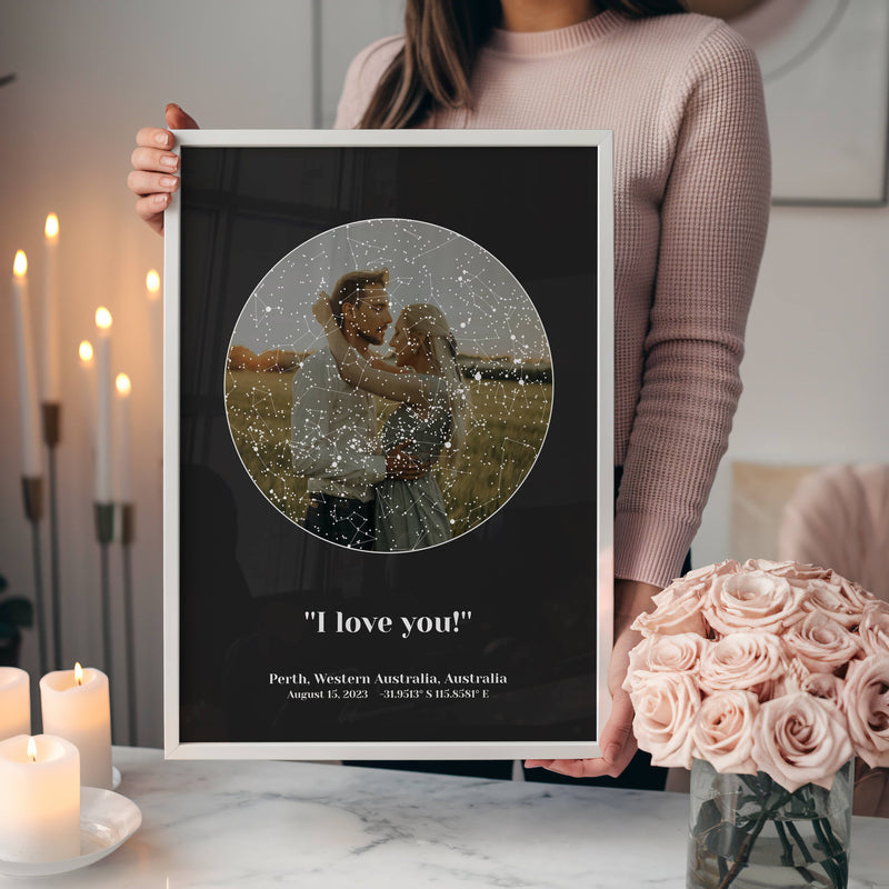 Valentine’s Day Star Map With Picture