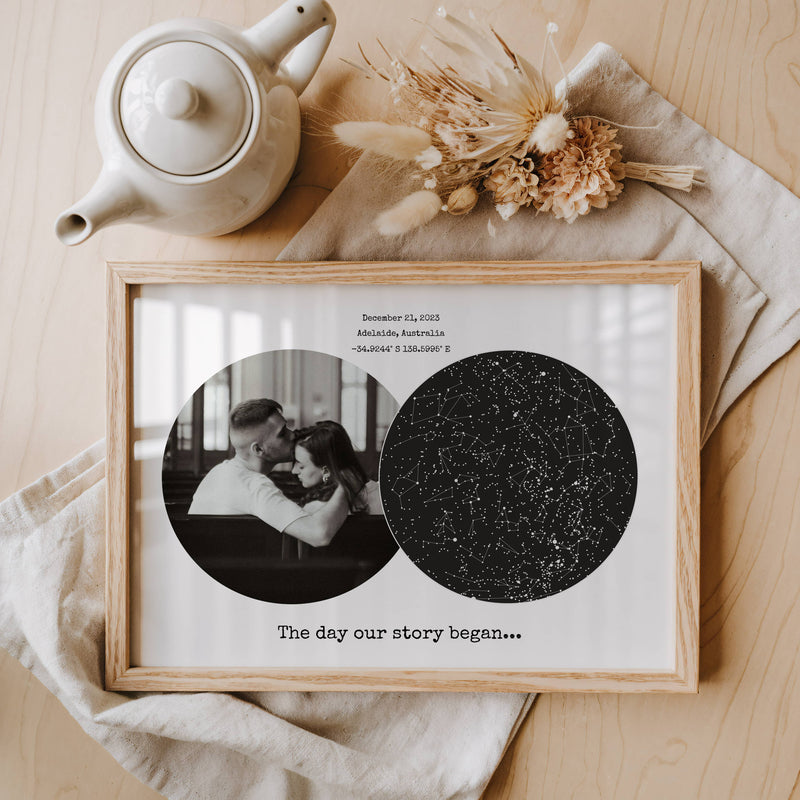 Valentine’s Day Star Map With Photo