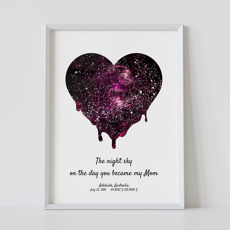 Custom Mother's Day Night Sky Star Map #5