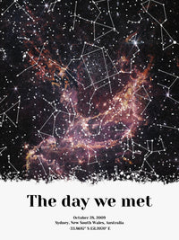 The Day We Met Custom Star Map