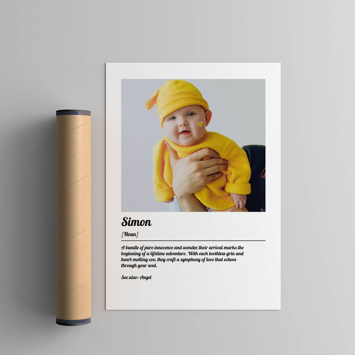 Custom Baby Name Definition Poster
