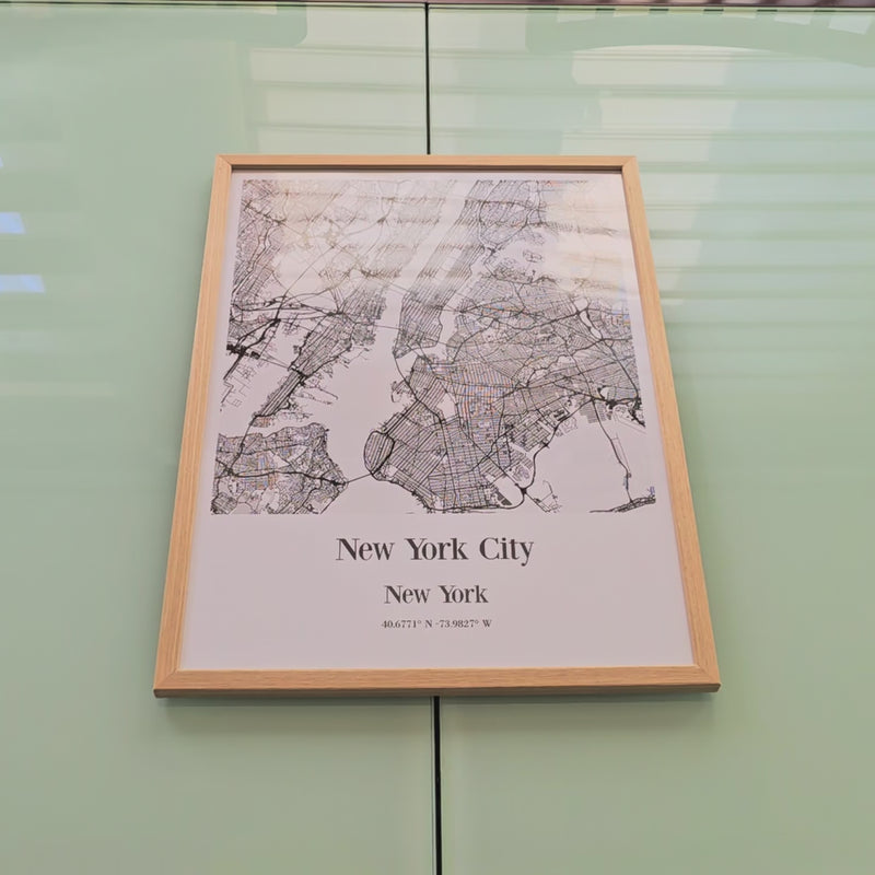 New York Map Poster