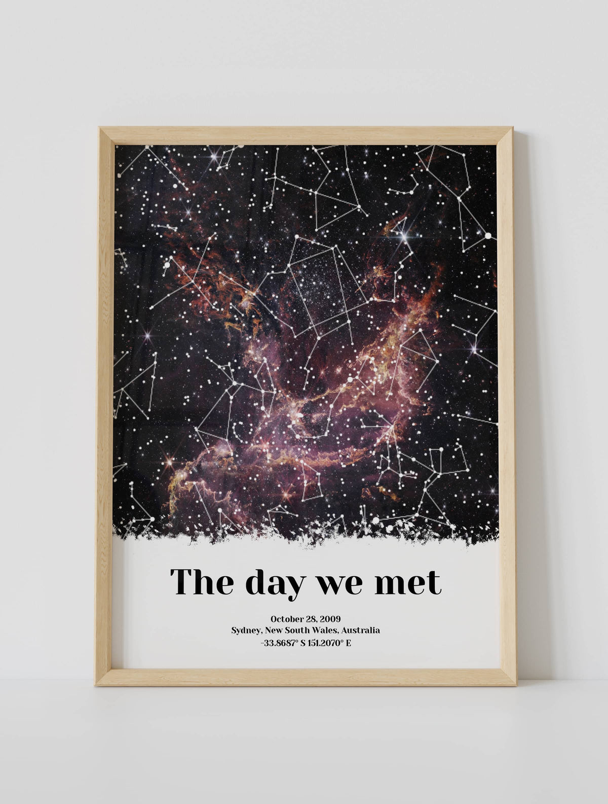 The Day We Met Custom Star Map