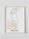 Framed baby birth poster in scale 1:1 nursery wall decor