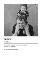 Custom father definition print