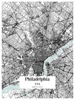 Philadelphia Location Map Print