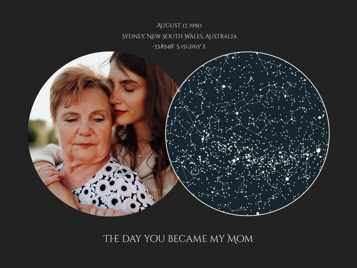 Custom Mother's Day Star Map With Photo #14