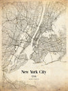 New York City Vintage Map