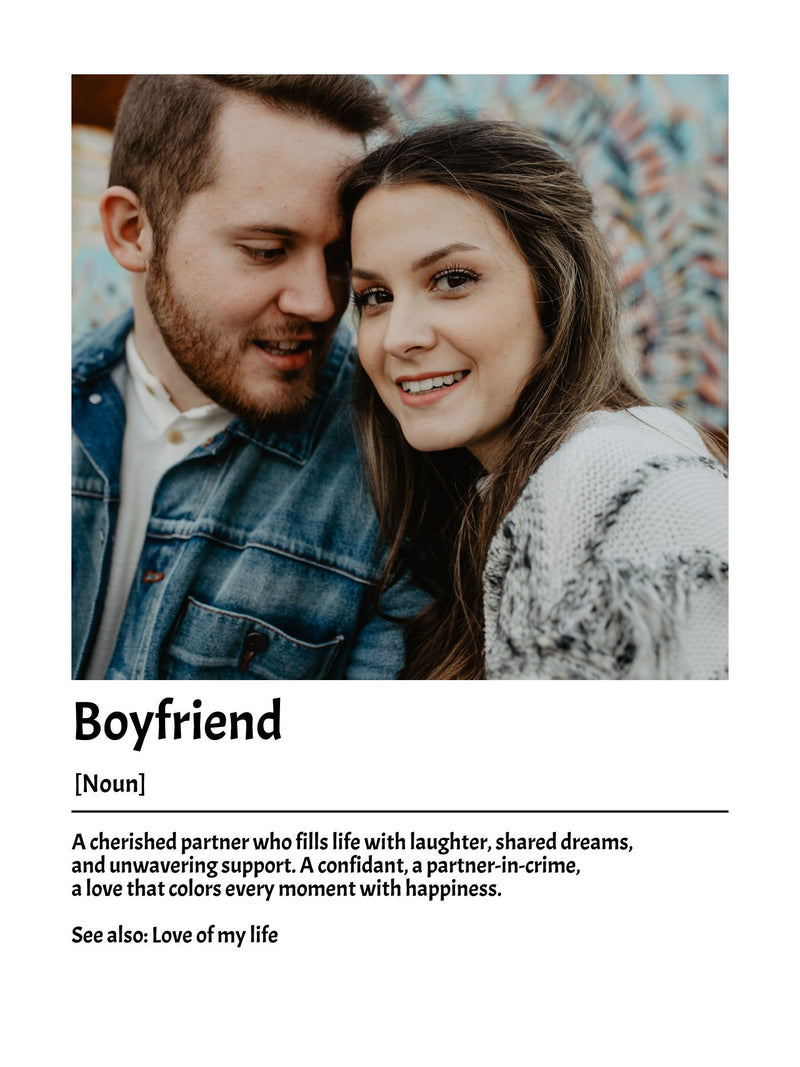 Custom boyfriend definition print