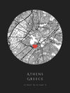 Athens Greege Location Map