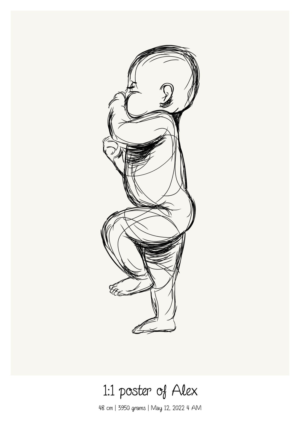 Baby Art 1:1 Scale Sketch