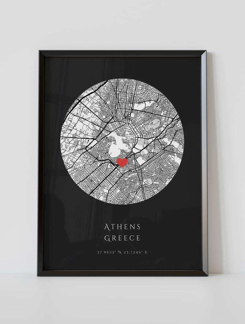 Online Athens Location Map