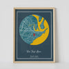 Our first home custom streetmap poster by artmementos