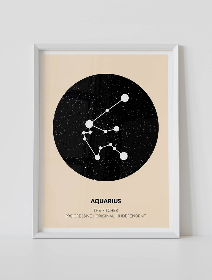 Custom Zodiac Poster Online Framed