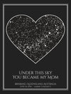 Custom Mother's Day Constellation Map #2